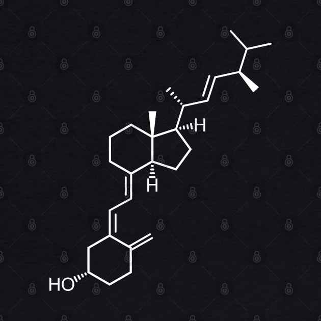 Vitamin D2 Ergocalciferol C28H44O by Zeeph